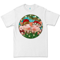 White Christmas Pigs Premium Tee - RanaPortraitStore