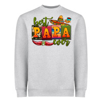 Heather Grey best papa ever Heavyweight Sweatshirt - AdoDesignShop