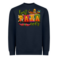 Navy best papa ever Heavyweight Sweatshirt - AdoDesignShop