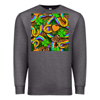 Charcoal Heather St. Patricks rainbow seamless Premium Sweatshirt - BundleAndBundleShop