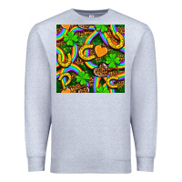 Heather Grey St. Patricks rainbow seamless Premium Sweatshirt - BundleAndBundleShop