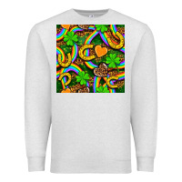 Oatmeal Heather St. Patricks rainbow seamless Premium Sweatshirt - BundleAndBundleShop