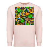 Pale Pink St. Patricks rainbow seamless Premium Sweatshirt - BundleAndBundleShop