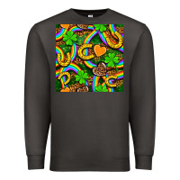Smoke St. Patricks rainbow seamless Premium Sweatshirt - BundleAndBundleShop