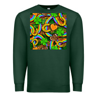 Sports Green St. Patricks rainbow seamless Premium Sweatshirt - BundleAndBundleShop