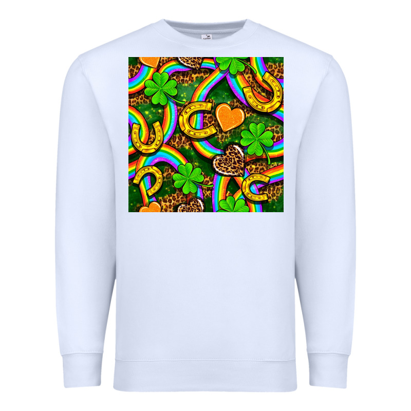 St. Patricks Rainbow Seamless Premium Sweatshirt by BundleAndBundleShop | Teevron