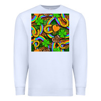 White St. Patricks rainbow seamless Premium Sweatshirt - BundleAndBundleShop