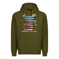 Army Green the original women of the bible books full color Premium Hoodie - JahusDesignShop