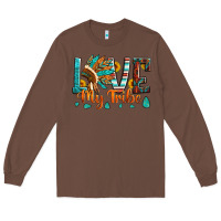 Chestnut love my tribe native american indian headdress Long Sleeve Tee - Artiststas