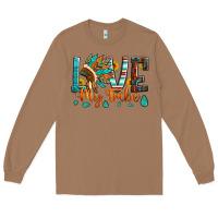 Toasted Coconut love my tribe native american indian headdress Long Sleeve Tee - Artiststas