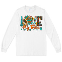 White love my tribe native american indian headdress Long Sleeve Tee - Artiststas