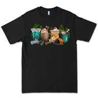 Black camping coffee cups Premium Tee - texasbilliewilder