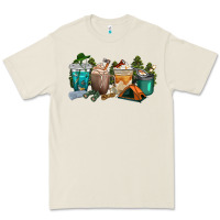 Bone camping coffee cups Premium Tee - texasbilliewilder