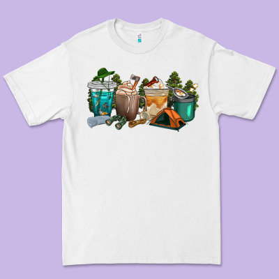 Premium Tee camping coffee cups