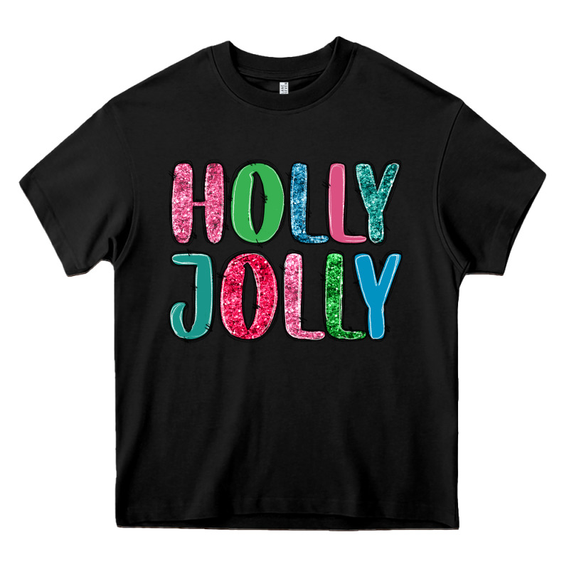 Holly Jolly Heavy Core Tee by MaliasSmallBusiness | Teevron