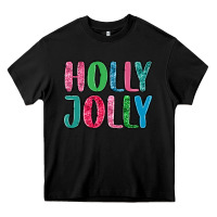 Black holly jolly Heavy Core Tee - MaliasSmallBusiness