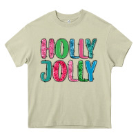 Mossy holly jolly Heavy Core Tee - MaliasSmallBusiness