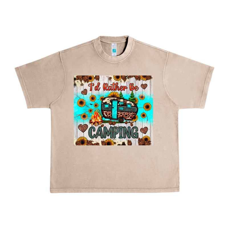 I’d Rather Be Camping Urban Heavy Tee by JahusDesignShop | Teevron