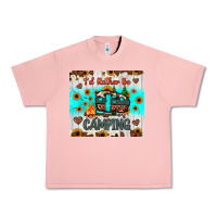 Salmon i’d rather be camping Urban Heavy Tee - JahusDesignShop