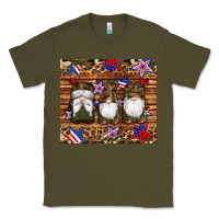 Army Green camouflage gnomes american flag star leopard Classic Tee - Artiststas