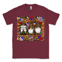 Burgundy camouflage gnomes american flag star leopard Classic Tee - Artiststas