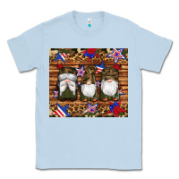 Dusty Blue camouflage gnomes american flag star leopard Classic Tee - Artiststas