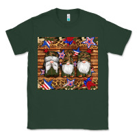 Sports Green camouflage gnomes american flag star leopard Classic Tee - Artiststas