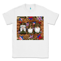 White camouflage gnomes american flag star leopard Classic Tee - Artiststas