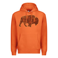 Carrot Bison Silhouette Red Skull Premium Hoodie - Bettercallsaul