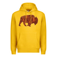 Lemon Bison Silhouette Red Skull Premium Hoodie - Bettercallsaul