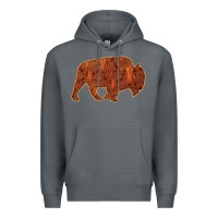 Rock Bison Silhouette Red Skull Premium Hoodie - Bettercallsaul
