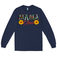 Navy mama claus Long Sleeve Tee - AdoDesignShop