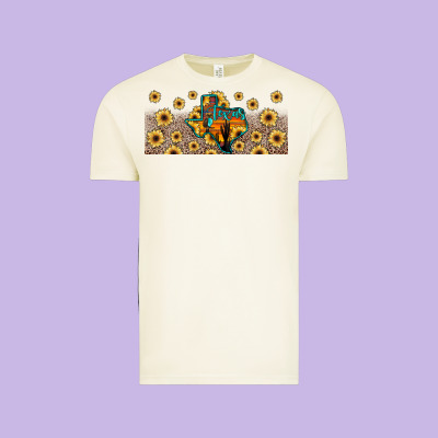 Texas Map Vintage Tee Designed By Jahusdesignshop