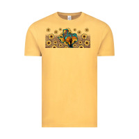 Vintage Mustard texas map Vintage Tee - JahusDesignShop