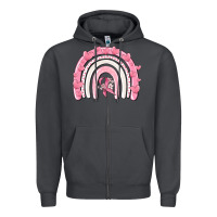 Smoke breast cancer  rainbow Zipper Hoodie - MaliasSmallBusiness