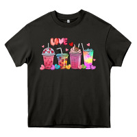 Asphalt love coffee cups Heavy Core Tee - MaliasSmallBusiness