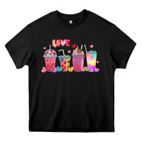 Black love coffee cups Heavy Core Tee - MaliasSmallBusiness