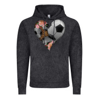 Vintage Black western soccer heart Vintage Hoodie - HRA Design Shop