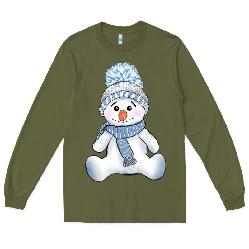 Winter Snowman Long Sleeve Tee by AdoDesignShop | Teevron