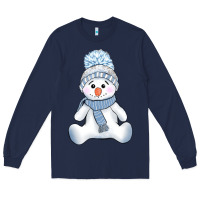 Navy winter snowman Long Sleeve Tee - AdoDesignShop