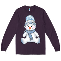 Plum winter snowman Long Sleeve Tee - AdoDesignShop