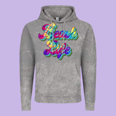 Beach Life Vintage Hoodie Designed By Jahusdesignshop