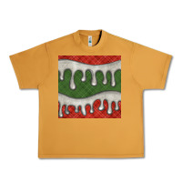 Peanut Butter christmas plaid and white glitter snow seamless pattern Urban Heavy Tee - BundleAndBundleShop