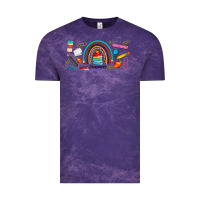Cloud Purple teacher life rainbow frosted Vintage Tee - JahusDesignShop