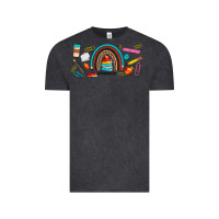 Vintage Black teacher life rainbow frosted Vintage Tee - JahusDesignShop