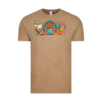 Vintage Coffee teacher life rainbow frosted Vintage Tee - JahusDesignShop