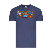 Teacher Life Rainbow Frosted Vintage Tee | Teevron