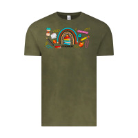 Vintage Olive teacher life rainbow frosted Vintage Tee - JahusDesignShop