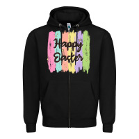 Black happy easter Zipper Hoodie - MaliasSmallBusiness