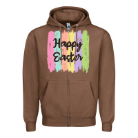 Chestnut happy easter Zipper Hoodie - MaliasSmallBusiness